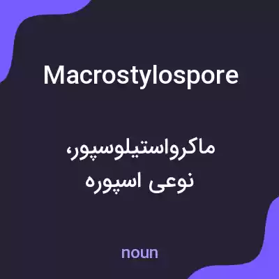 معنی macrostylospore به فارسی معنی macrostylospore به فارسی