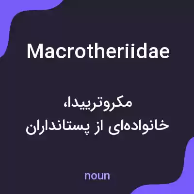 معنی macrotheriidae به فارسی معنی macrotheriidae به فارسی