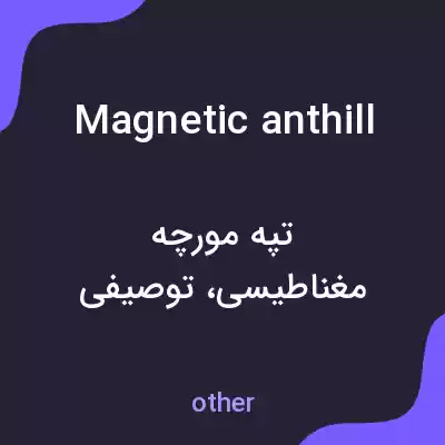 معنی magnetic anthill به فارسی معنی magnetic anthill به فارسی