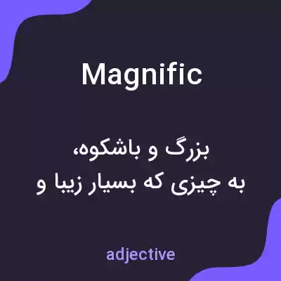 معنی magnific به فارسی معنی magnific به فارسی