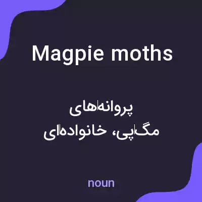 معنی magpie moths به فارسی معنی magpie moths به فارسی