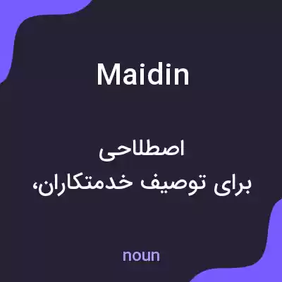 معنی maidin به فارسی معنی maidin به فارسی