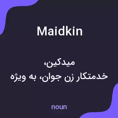 معنی maidkin به فارسی معنی maidkin به فارسی