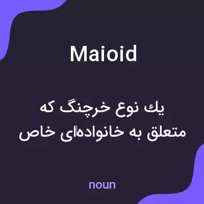 معنی maioid به فارسی معنی maioid به فارسی