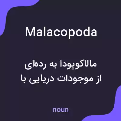معنی malacopoda به فارسی معنی malacopoda به فارسی