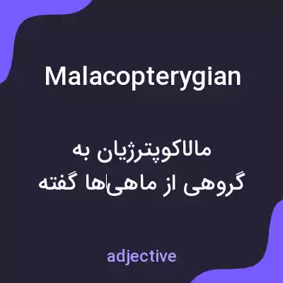 معنی malacopterygian به فارسی معنی malacopterygian به فارسی
