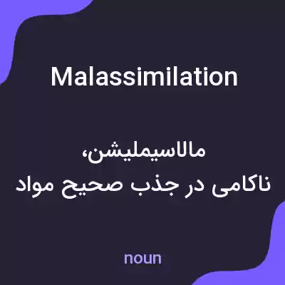 معنی malassimilation به فارسی معنی malassimilation به فارسی