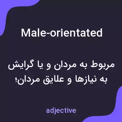 معنی male-orientated به فارسی معنی male-orientated به فارسی