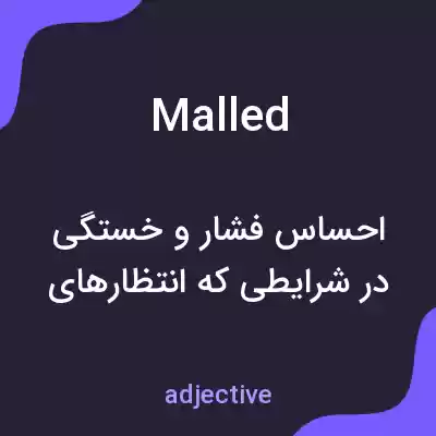 معنی malled به فارسی معنی malled به فارسی