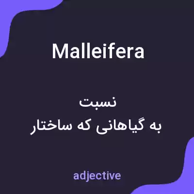 معنی malleifera به فارسی معنی malleifera به فارسی