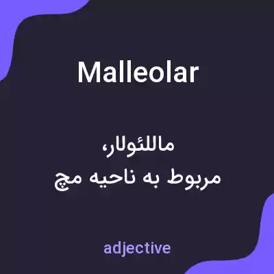 معنی malleolar به فارسی معنی malleolar به فارسی