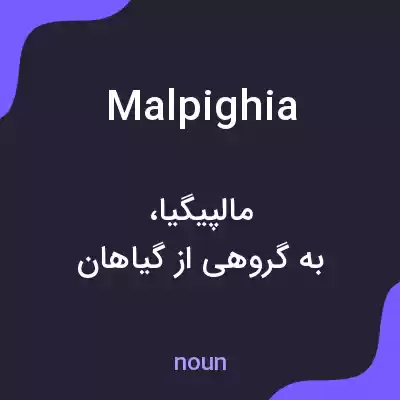 معنی malpighia به فارسی معنی malpighia به فارسی