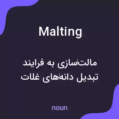 معنی malting به فارسی معنی malting به فارسی