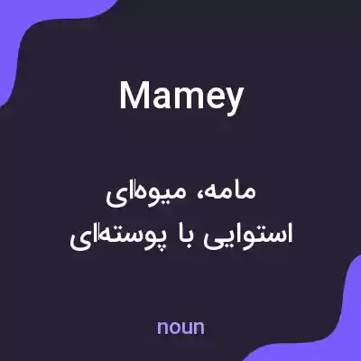 معنی mamey به فارسی معنی mamey به فارسی