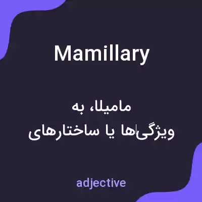 معنی mamillary به فارسی معنی mamillary به فارسی
