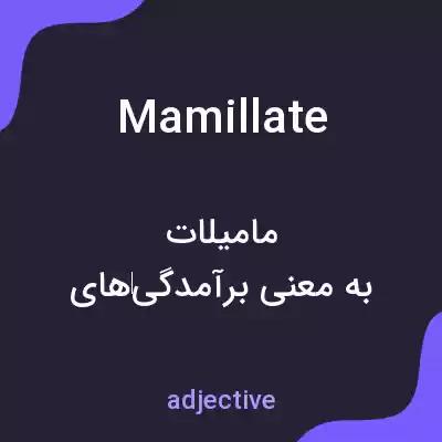 معنی mamillate به فارسی معنی mamillate به فارسی