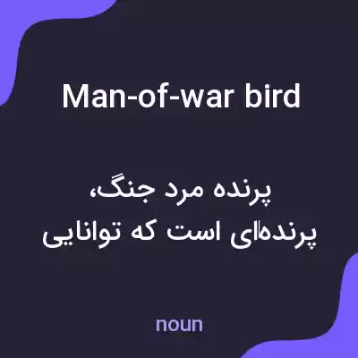 معنی man-of-war bird به فارسی معنی man-of-war bird به فارسی