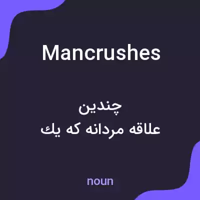 معنی mancrushes به فارسی معنی mancrushes به فارسی