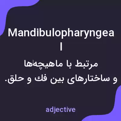 معنی mandibulopharyngeal به فارسی معنی mandibulopharyngeal به فارسی
