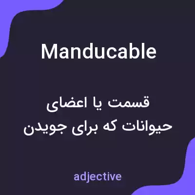 معنی manducable به فارسی معنی manducable به فارسی