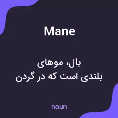 معنی mane به فارسی معنی mane به فارسی