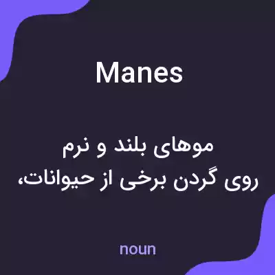 معنی manes به فارسی