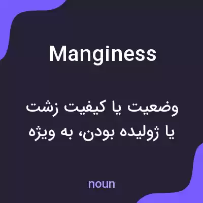 معنی manginess به فارسی معنی manginess به فارسی