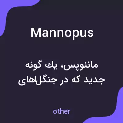 معنی mannopus به فارسی معنی mannopus به فارسی