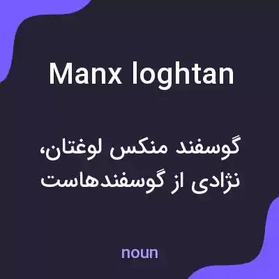 معنی manx loghtan به فارسی
