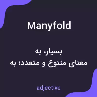 معنی manyfold به فارسی