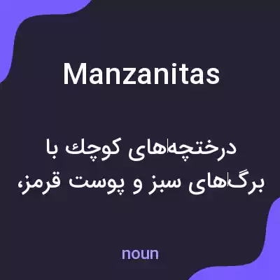 معنی manzanitas به فارسی معنی manzanitas به فارسی