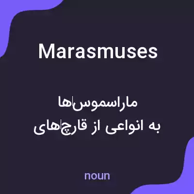 معنی marasmuses به فارسی معنی marasmuses به فارسی