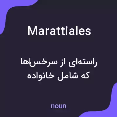 معنی marattiales به فارسی معنی marattiales به فارسی