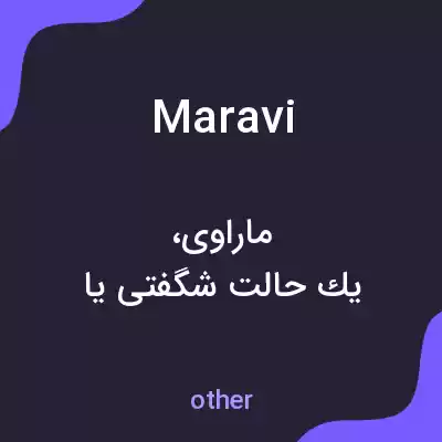 معنی maravi به فارسی معنی maravi به فارسی