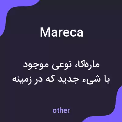 معنی mareca به فارسی معنی mareca به فارسی