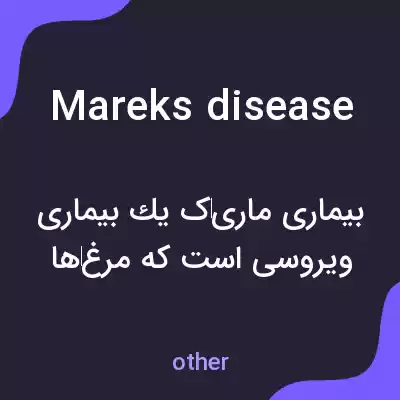 معنی mareks disease به فارسی معنی mareks disease به فارسی