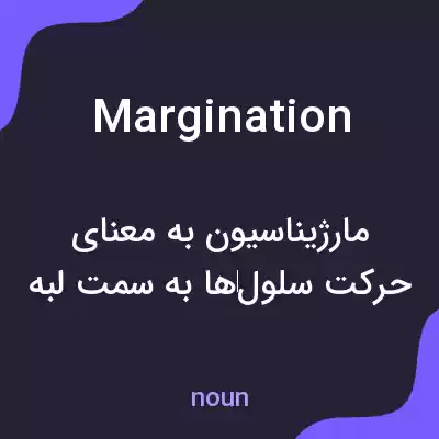 معنی margination به فارسی معنی margination به فارسی