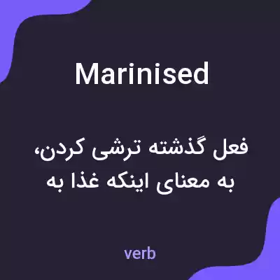 معنی marinised به فارسی معنی marinised به فارسی