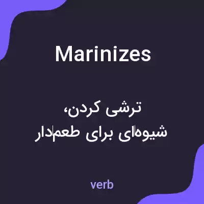 معنی marinizes به فارسی معنی marinizes به فارسی