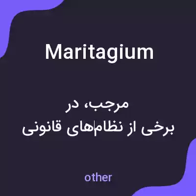 معنی maritagium به فارسی معنی maritagium به فارسی
