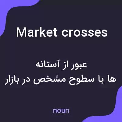 معنی market crosses به فارسی معنی market crosses به فارسی