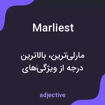 معنی marliest به فارسی معنی marliest به فارسی