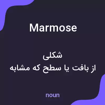 معنی marmose به فارسی معنی marmose به فارسی