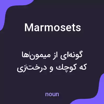 معنی marmosets به فارسی معنی marmosets به فارسی