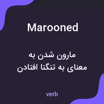 معنی marooned به فارسی معنی marooned به فارسی
