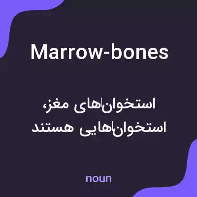 معنی marrow-bones به فارسی معنی marrow-bones به فارسی