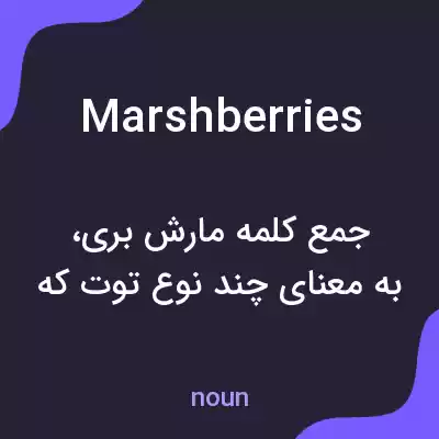 معنی marshberries به فارسی معنی marshberries به فارسی
