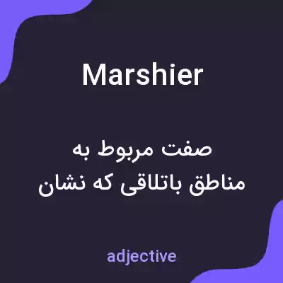 معنی marshier به فارسی معنی marshier به فارسی