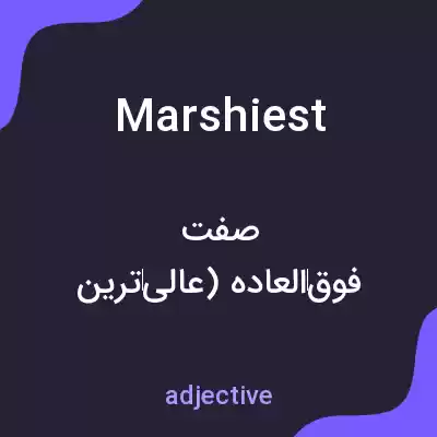 معنی marshiest به فارسی معنی marshiest به فارسی