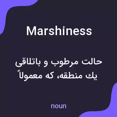 معنی marshiness به فارسی معنی marshiness به فارسی